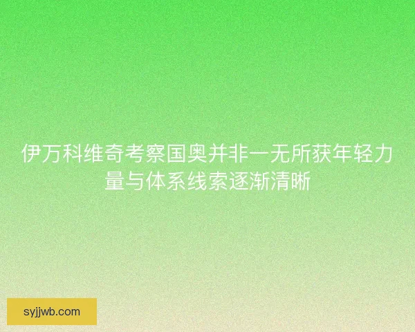 伊万科维奇考察国奥并非一无所获年轻力量与体系线索逐渐清晰 伊万科维奇考察国奥并非一无所获年轻力量与体系线索逐渐清晰